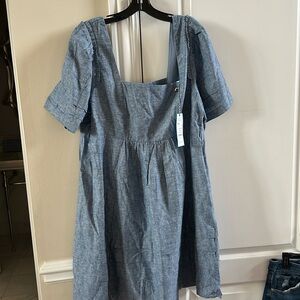 Draper James Chambray Dress 1x nwt